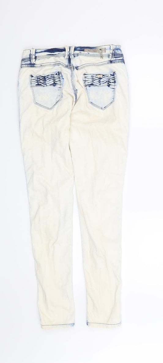 Preworn Womens Beige Skinny Jeans Size 6 L31 in