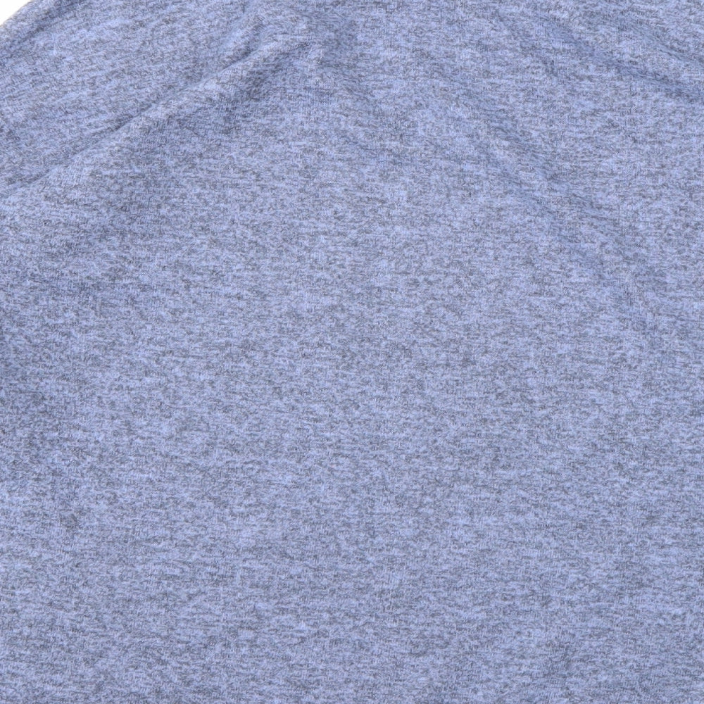 Brand and care label for Peacocks women’s blue knit jumper, size UK 10
