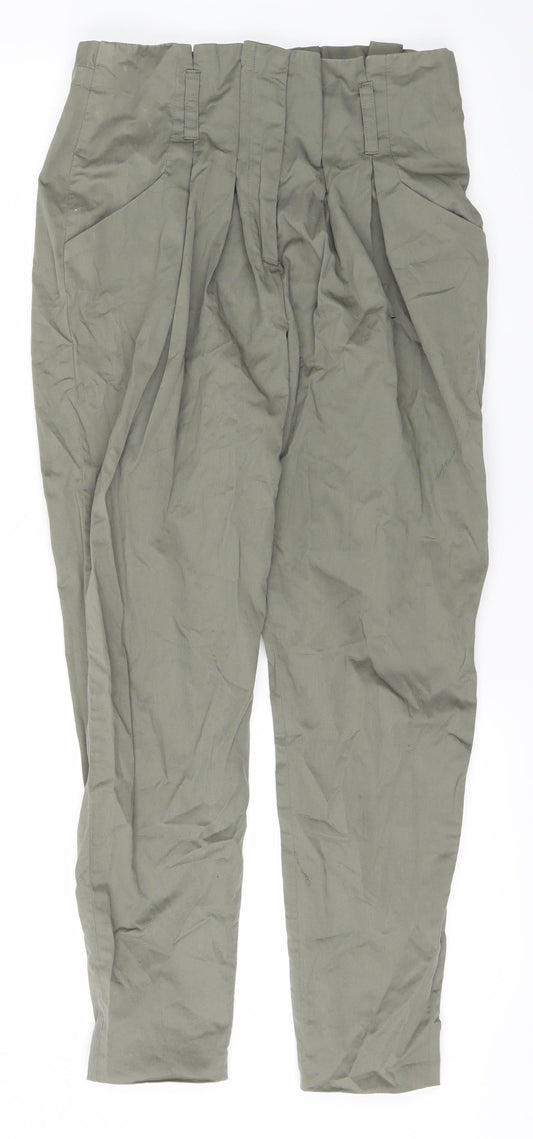NEXT Womens Green Trousers Size 6 L28 in