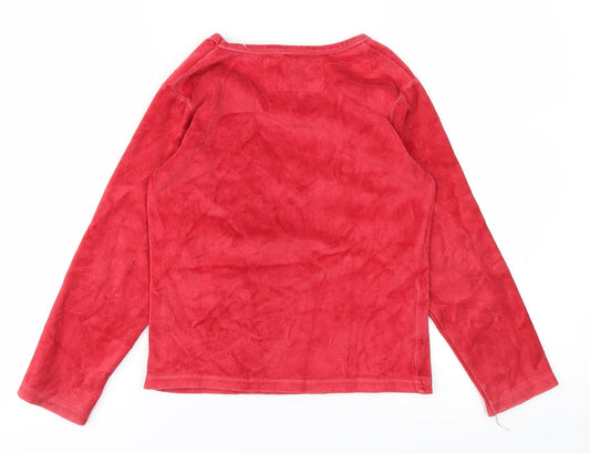 ELDYS Girls Red Basic T-Shirt Size 6 Years
