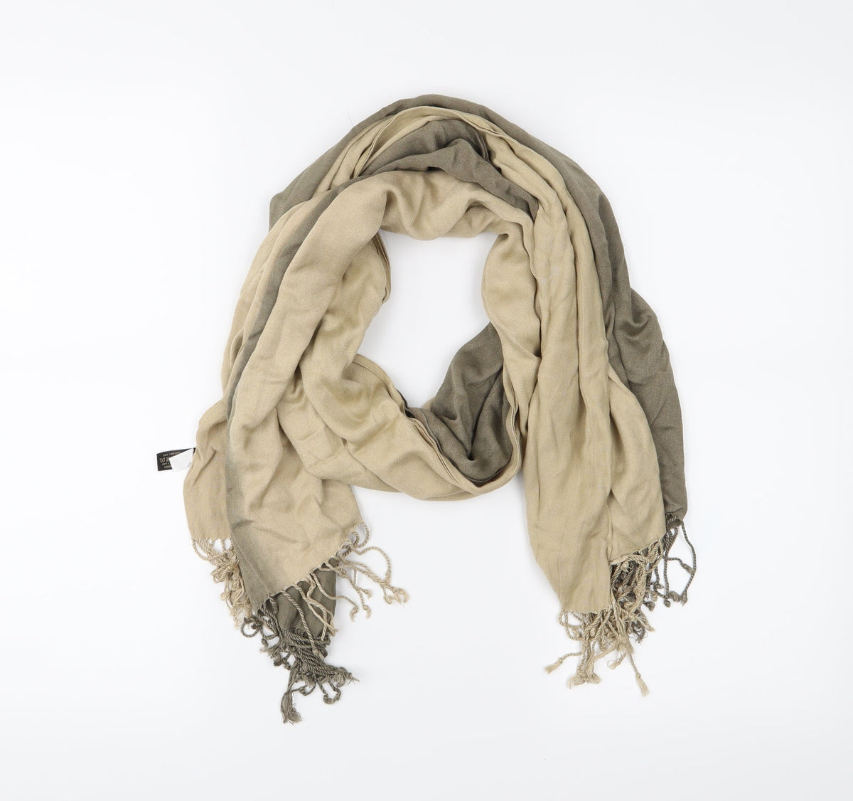 Front view of Accessorize women’s beige scarf