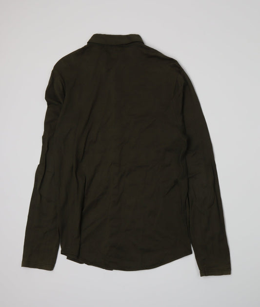 River Island Mens Green Polo Size S