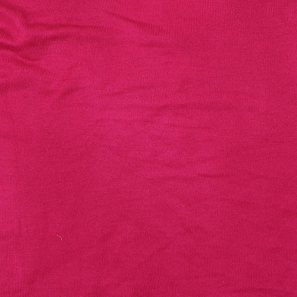 Brand and care label for Le Bon Marché women’s pink jumper, size UK 16