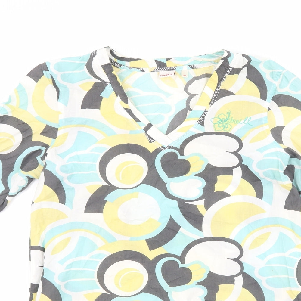 O'Neill Womens White Geometric Shift Size XS