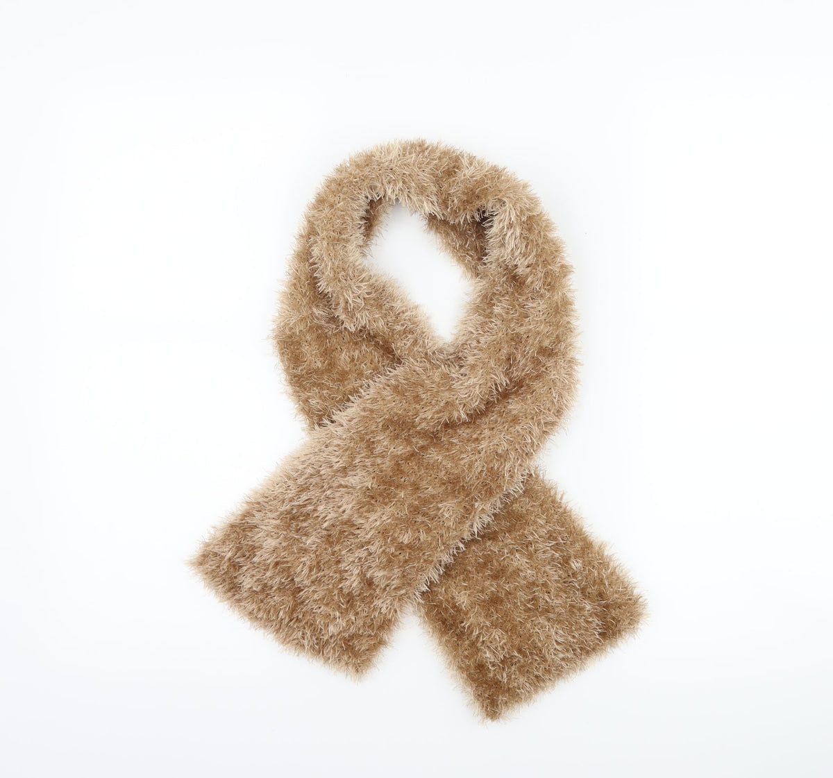 Front view of Preworn women’s brown scarf