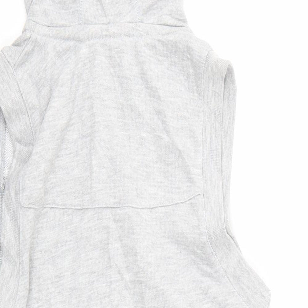 LA Gear Womens Grey Full Zip Hoodie Size 8