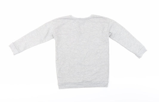 George Girls Grey Pullover Sweatshirt Size 7-8 Years