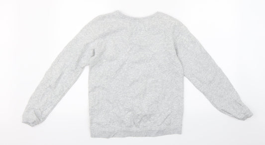 H&M Girls Grey Pullover Sweatshirt Size 15 Years