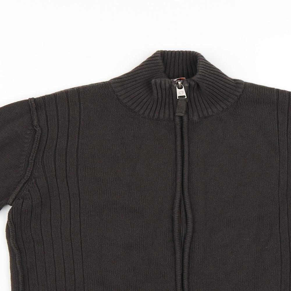 Timberland Womens Brown Full Zip Jumper Size 12