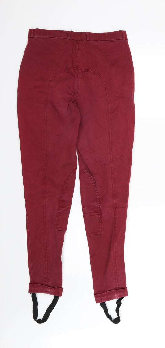 Dublin Womens Red Denim Skinny Jeans Size 12 L29 in