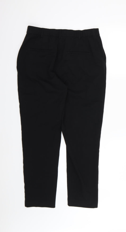 Marks and Spencer Womens Black Rayon Trousers Size 14 L25 in