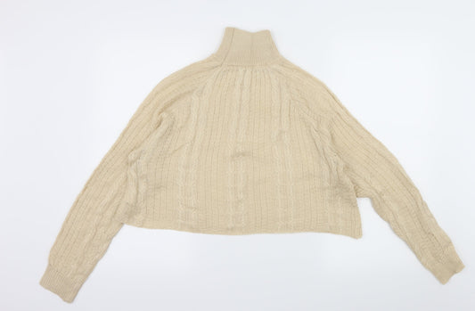 Preworn Womens Beige Knit Pullover Jumper Size L