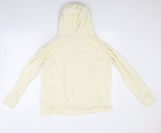 Miss Selfridge Womens White Pullover Hoodie Size M