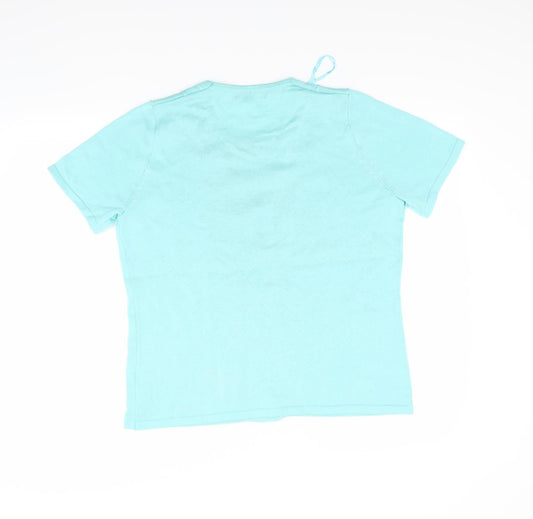 BM Womens Green Basic Blouse Size M