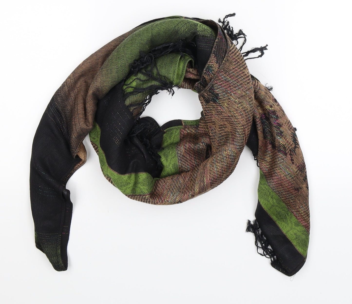 Preworn Womens Multicoloured Knit Scarf