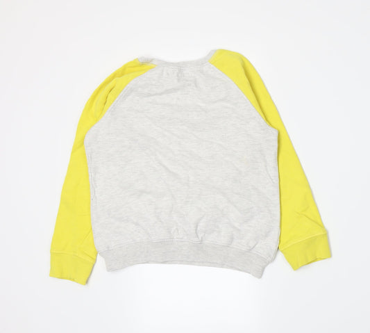 NEXT Girls Yellow Jersey Pullover Sweatshirt Size 10 Years