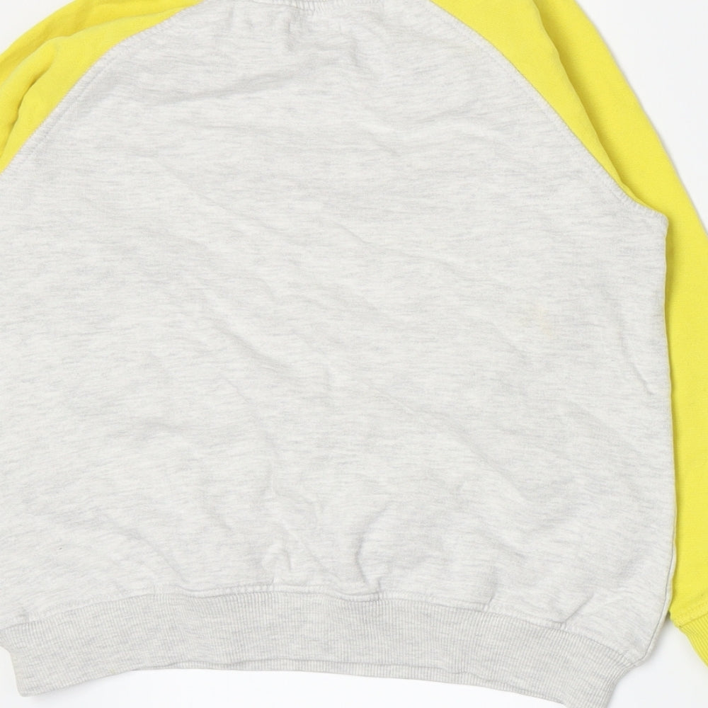 NEXT Girls Yellow Jersey Pullover Sweatshirt Size 10 Years