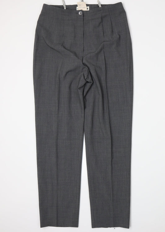 Seeler Womens Grey Trousers Size 10 L28 in