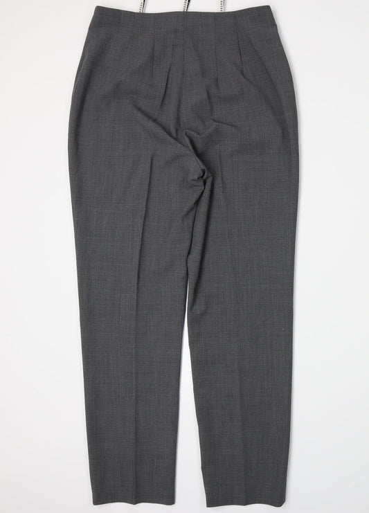 Seeler Womens Grey Trousers Size 10 L28 in