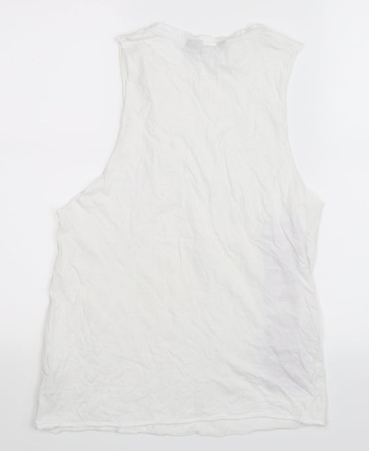 Newlook Womens White Basic Tank Size 8