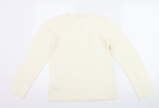 Marks and Spencer Womens Ivory Pullover Jumper Size 8