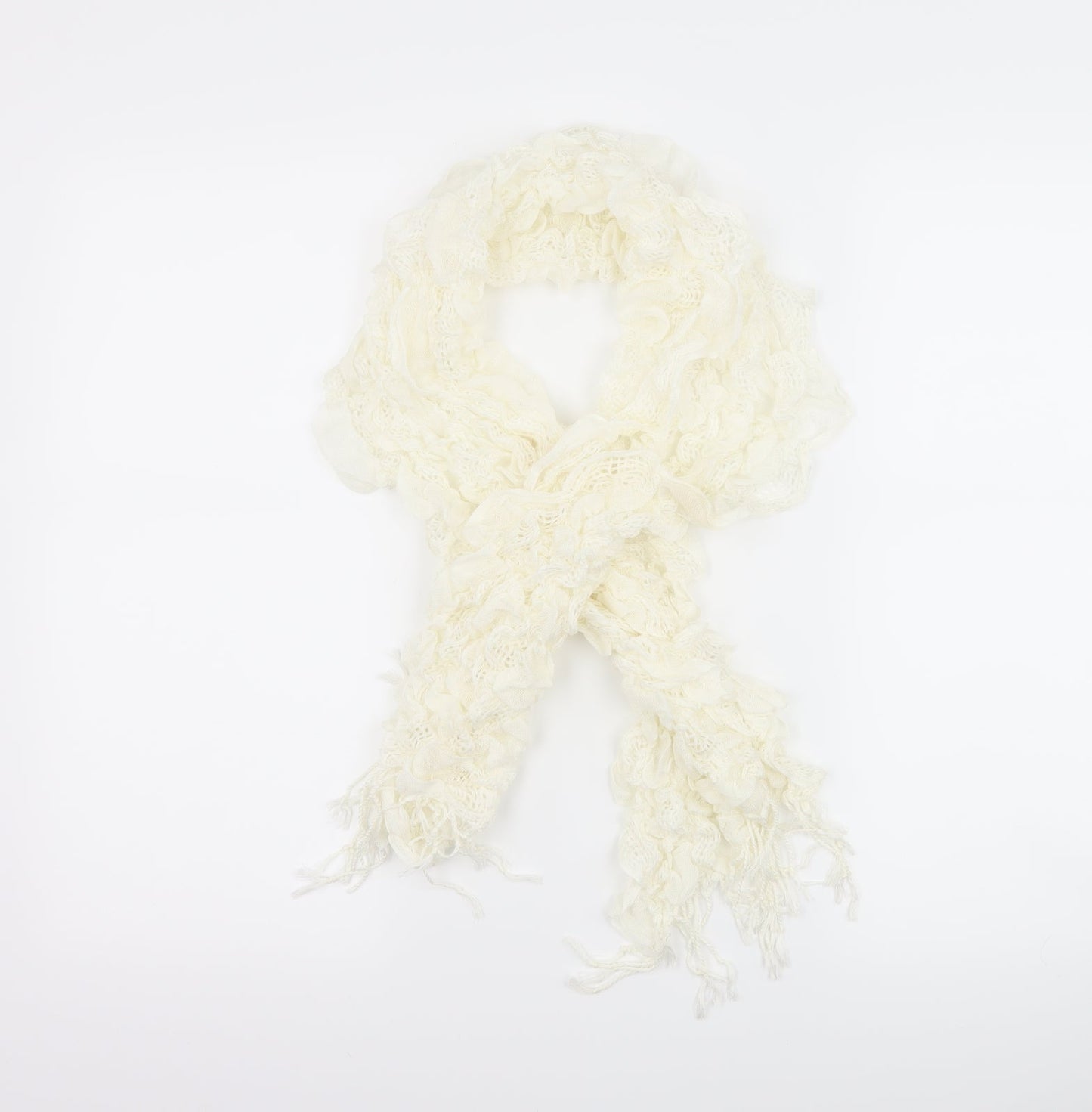 Preworn Womens Ivory Scarf