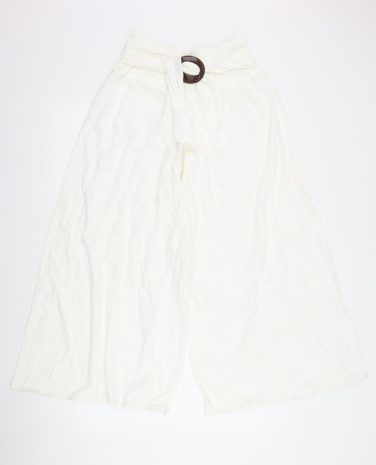 salony Womens White Trousers Size 32 L25 in