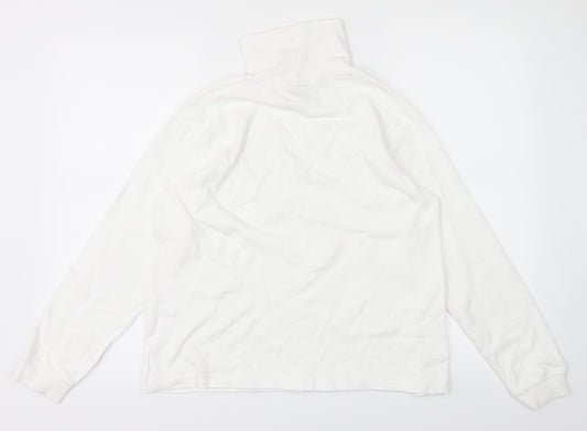 Country Collection Womens White Cardigan Jumper Size M