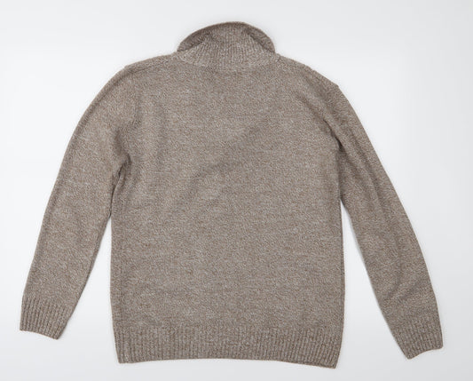 CHIC Womens Brown Knit Pullover Jumper Size M