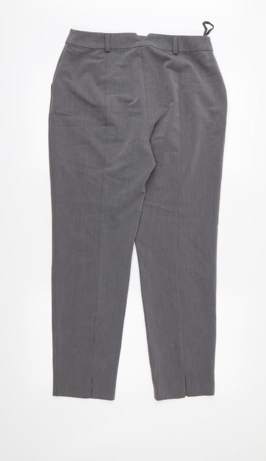 Topshop Womens Grey Trousers Size 10 L27 in