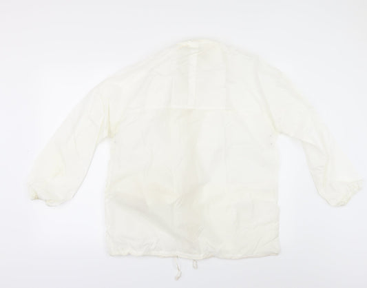 RISING GLORY Womens Ivory Parka Jacket Size 18 - Parka in a Pocket