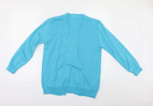 SARRA Womens Blue Cardigan Jumper Size M