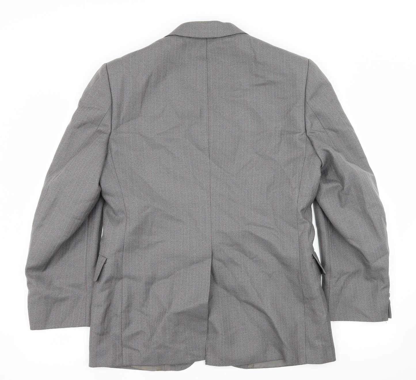 Dunn & Co Mens Grey Striped  Jacket Suit Jacket Size M