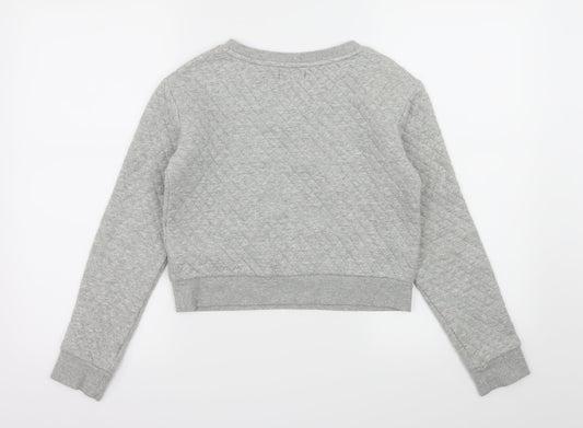 Gap Girls Green Jersey Pullover Sweatshirt Size 12-13 Years