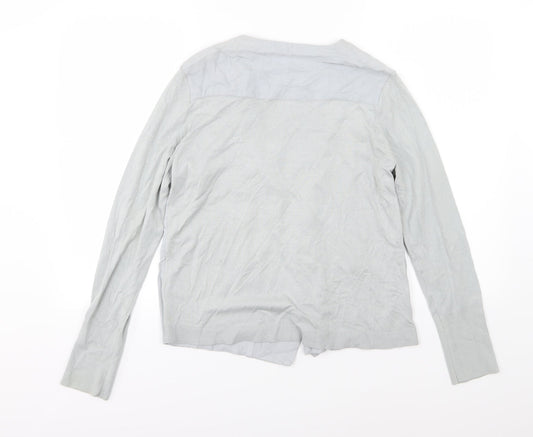 Per Una Womens Grey Knit Jacket Size 12