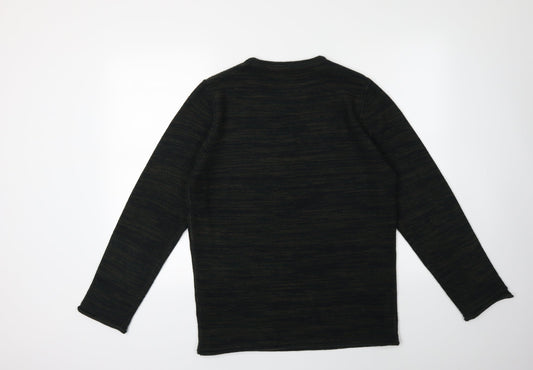 New Look Mens Green Knit Pullover Jumper Size M
