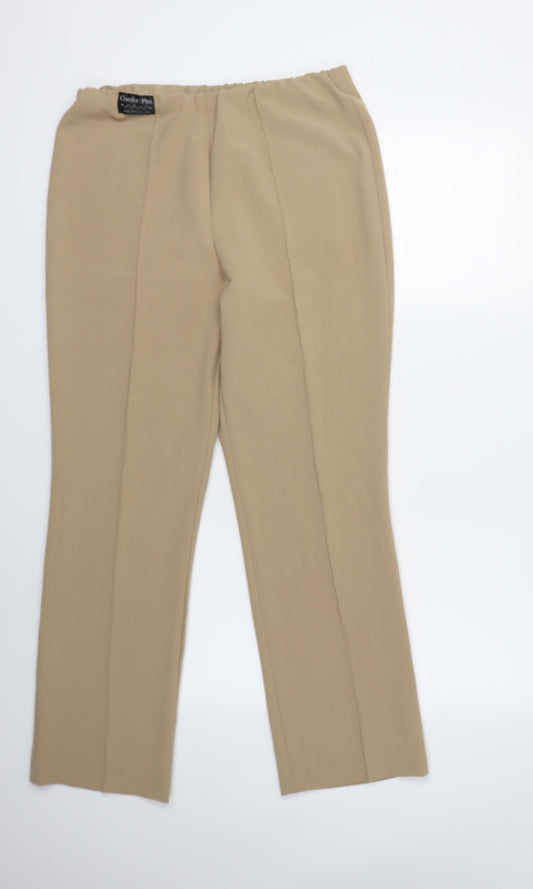 Classics Womens Beige Trousers Size 12 L29 in