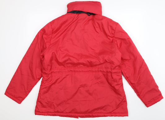 Anne De Lancay Womens Pink Jacket Coat Size L
