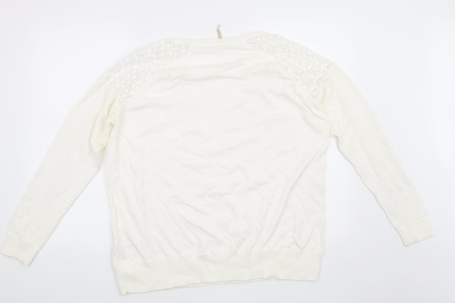 Anthology Womens Beige Pullover Jumper Size 20