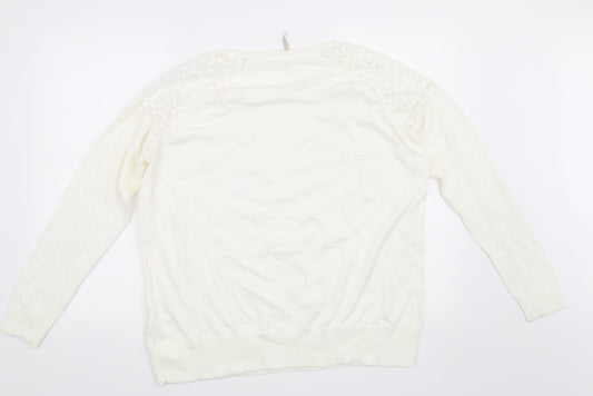 Anthology Womens Beige Pullover Jumper Size 20