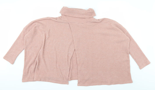 Glamourous Womens Pink Pullover Jumper Size M