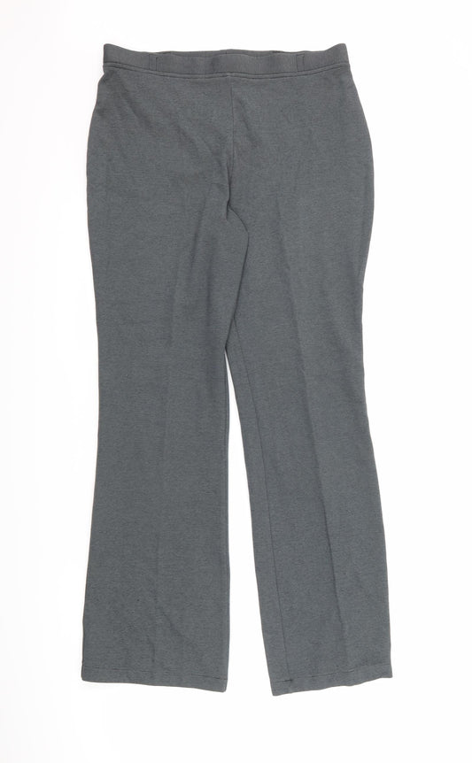 Marks and Spencer Womens Grey Trousers Size 12 L28 in
