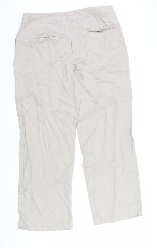 Marks and Spencer Womens Brown Trousers Size 16 L29 in