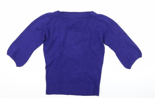 VERO MODA Womens Blue Pullover Jumper Size XS