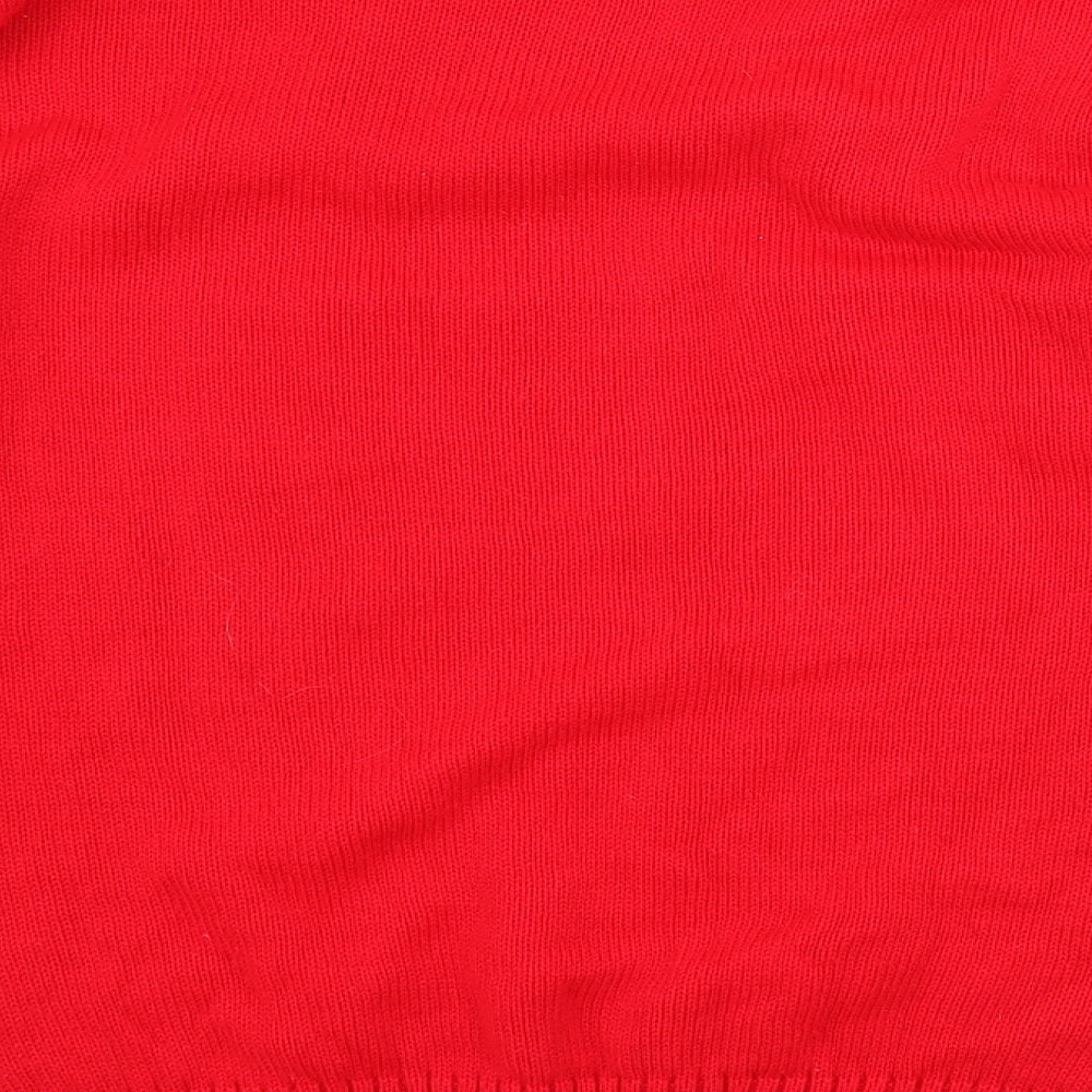 Cherie Womens Red Pullover Jumper Size S - olaf