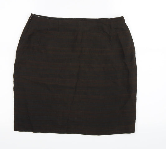 Kaliko Womens Green A-Line Skirt Size 14