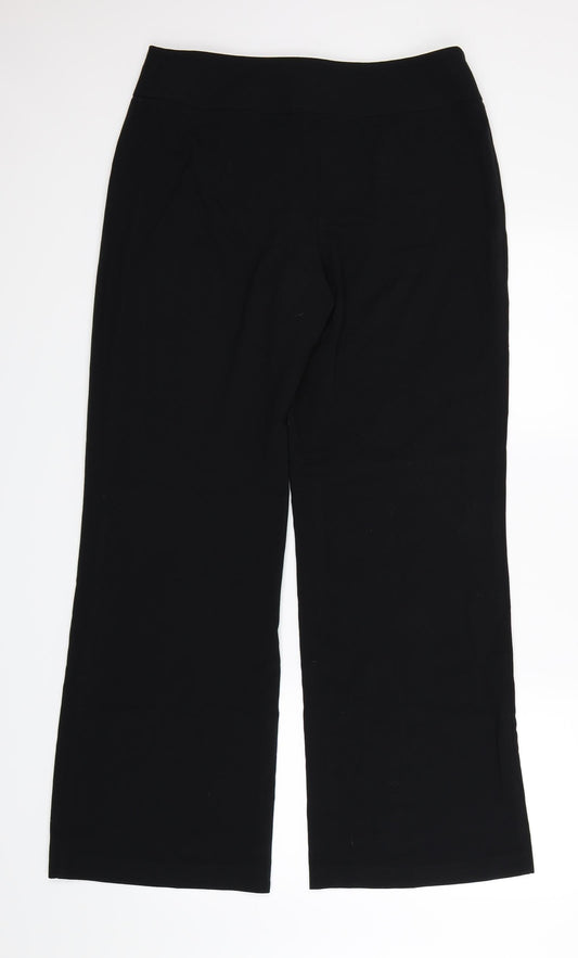 Marks and Spencer Womens Black Trousers Size 12 L30 in
