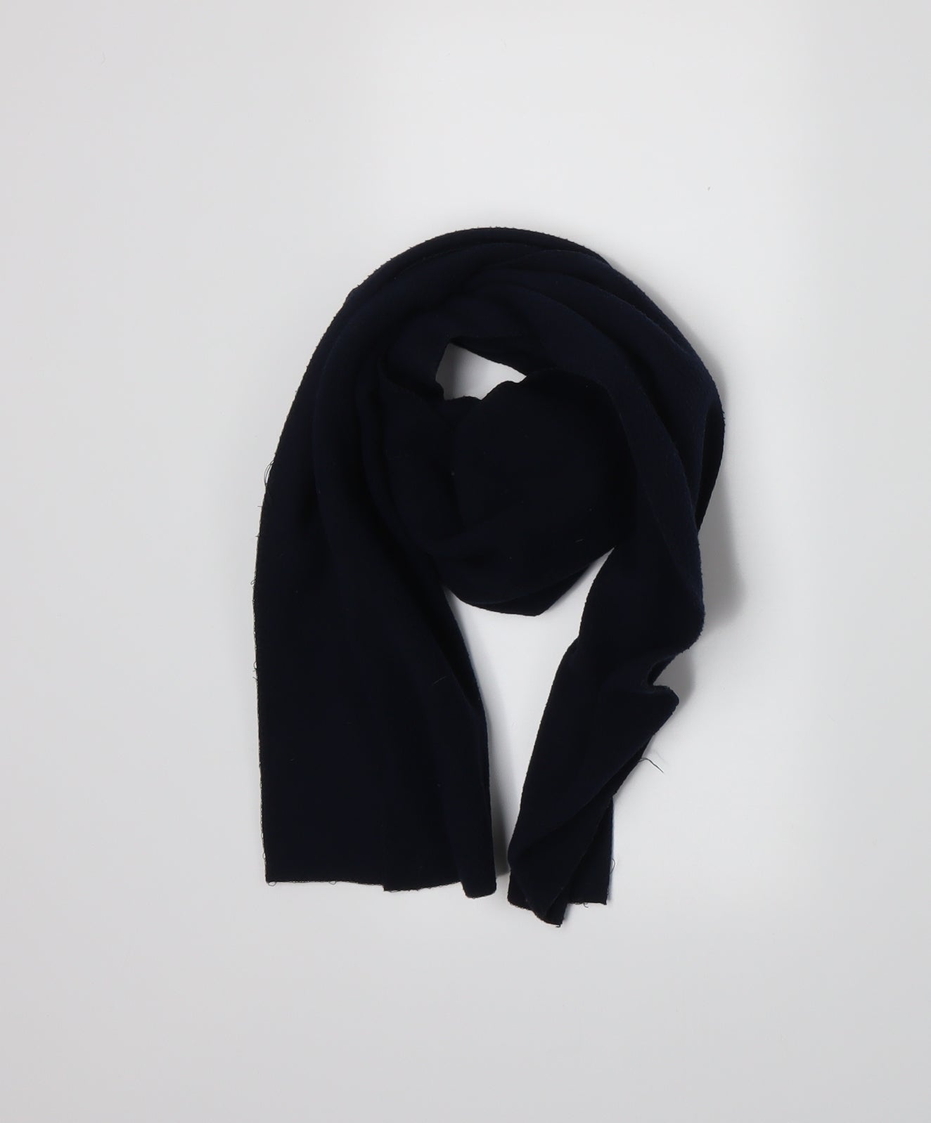 Front view of Preworn men’s blue scarf one size
