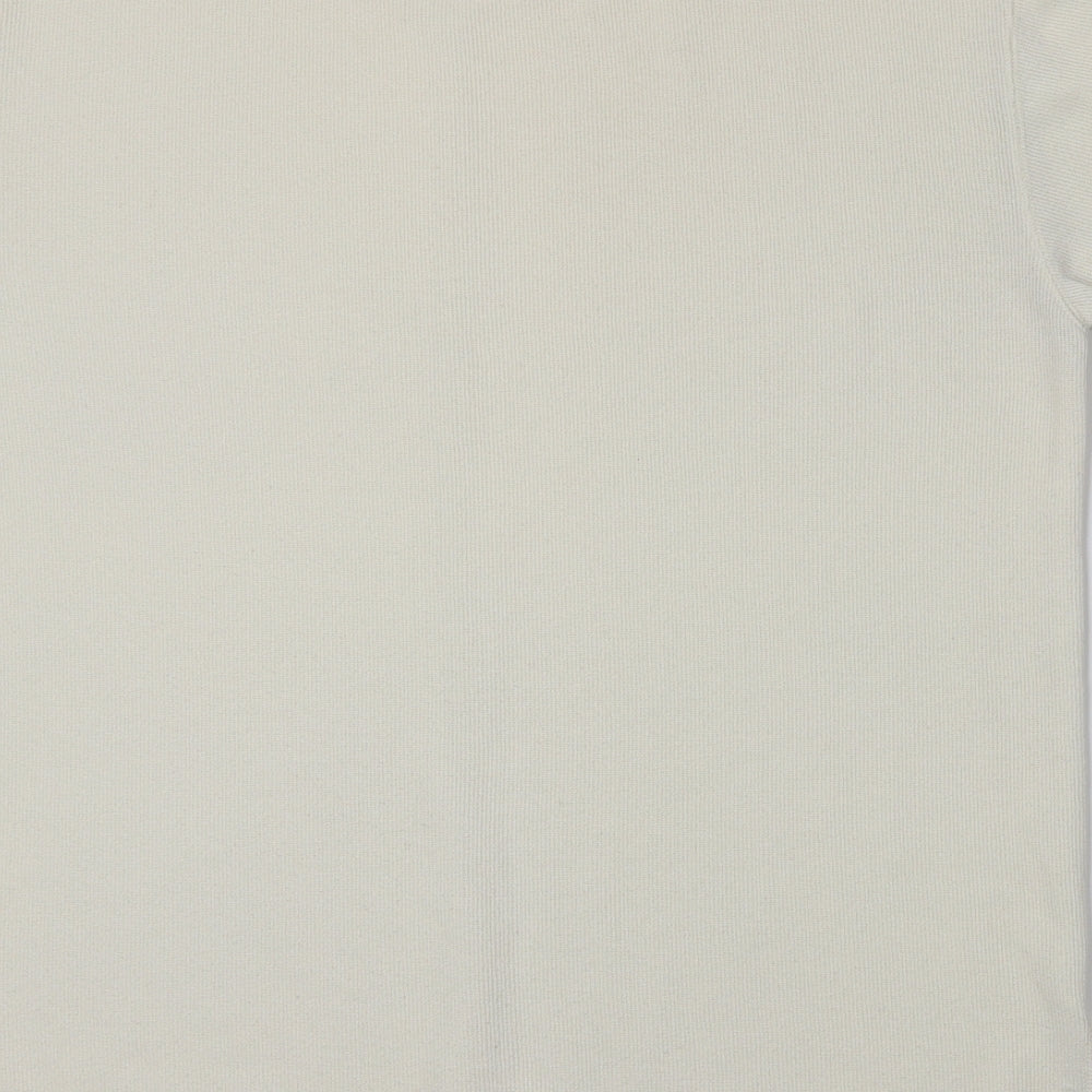 Brand and care label for BHS women’s white knit jumper, size UK 10