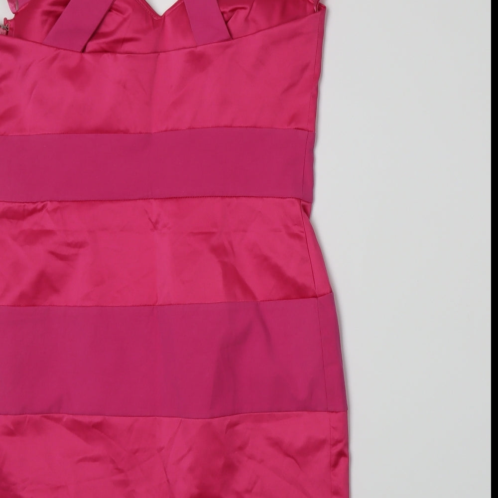 ASOS Womens Pink A-Line Size 10